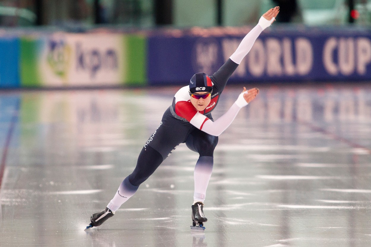 Karolína Erbanová ve finále světového poháru na 500m trati