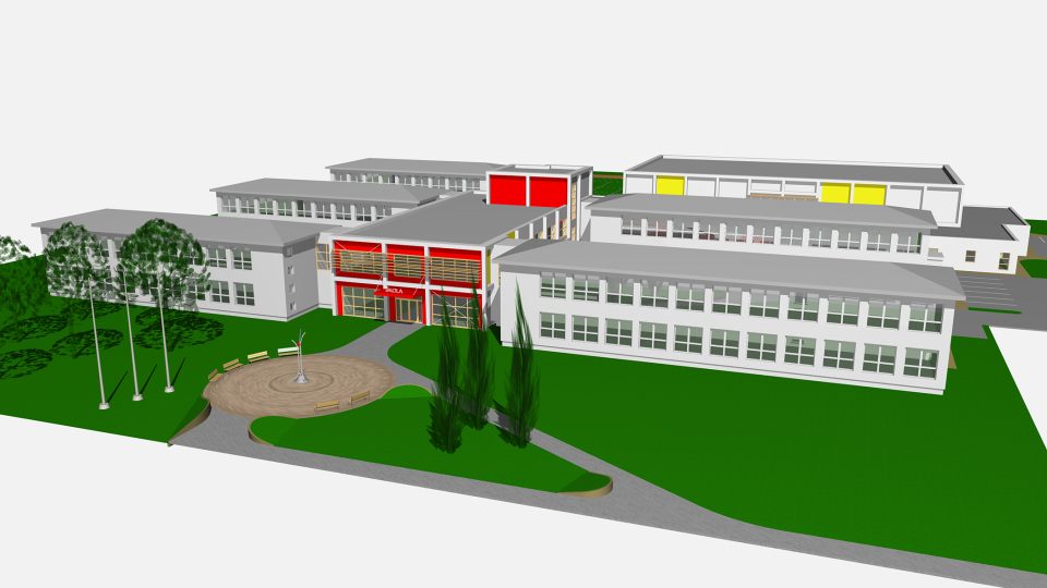S novým pavilonem by základní škola v Opatovicích měla získat i nový centrální vchod