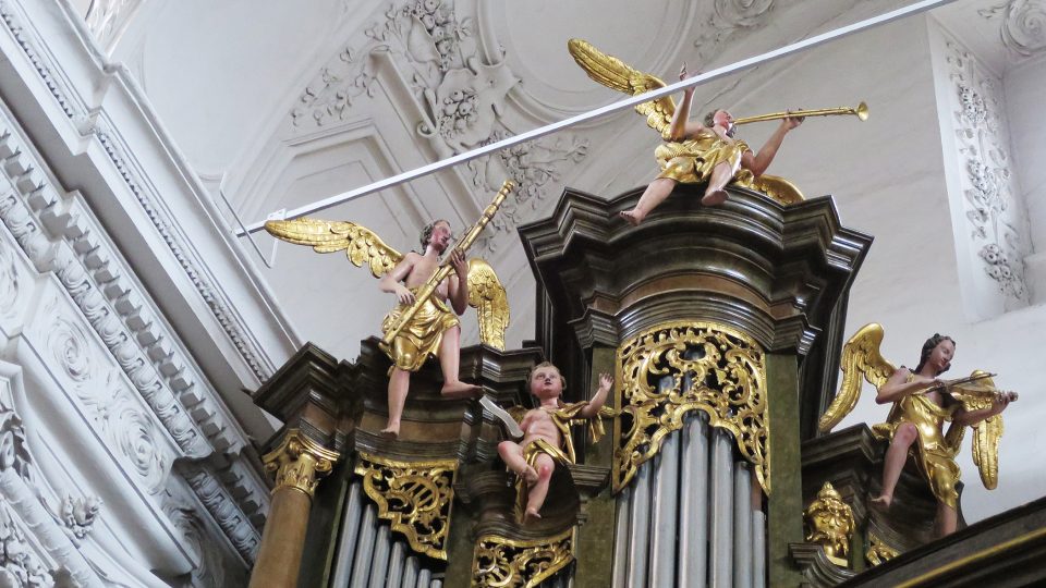 Výzdoba varhan v kostele sv. Václava