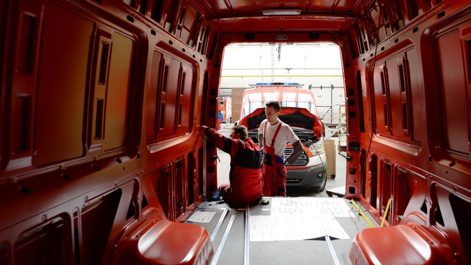 THT Polička vybavuje i menší dodávkové hasičské vozy