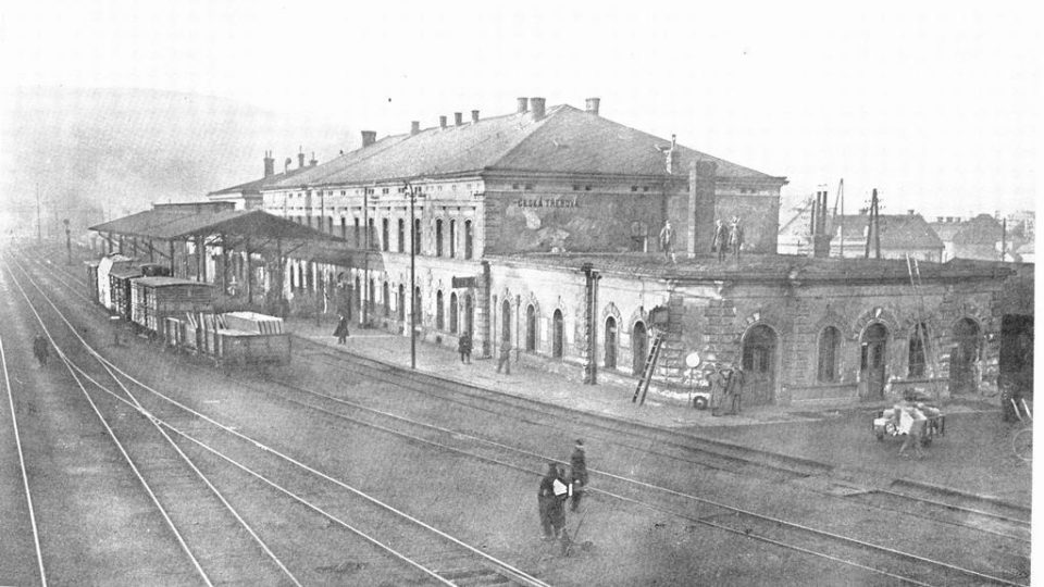 Nádraží v České Třebové počátkem 20. století