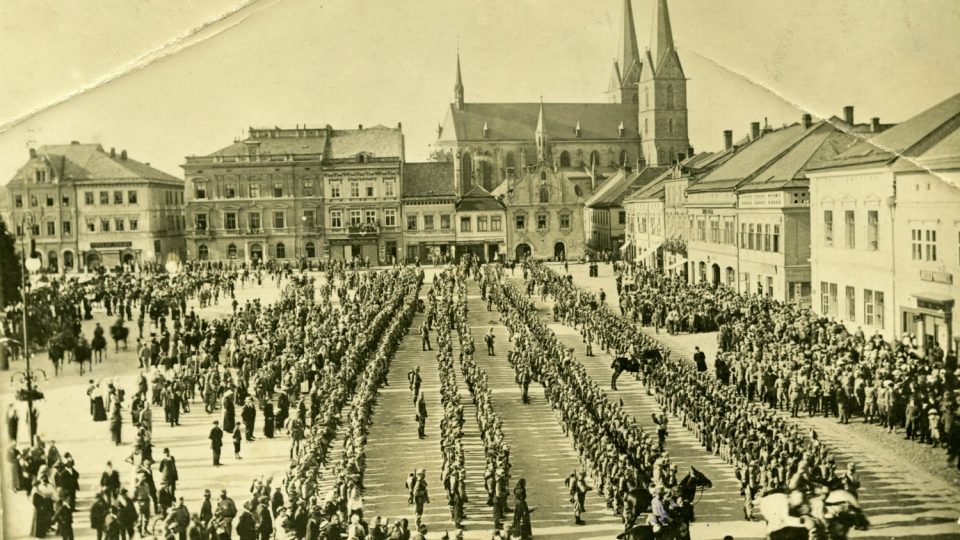 Odvod vojáků v roce 1914