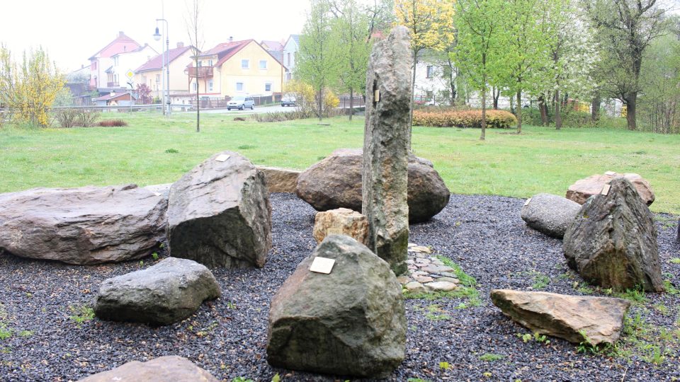 Uskupení kamenů v Polné na Vysočině 