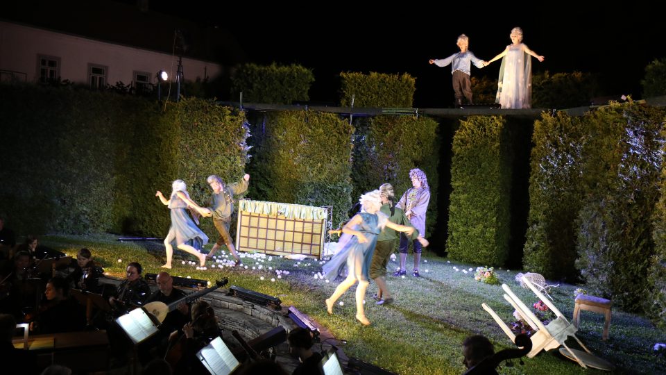 Večer na zámku v Nových Hradech 2017, snímek z představení Aci, Galatea e Polifemo G.F. Händela 