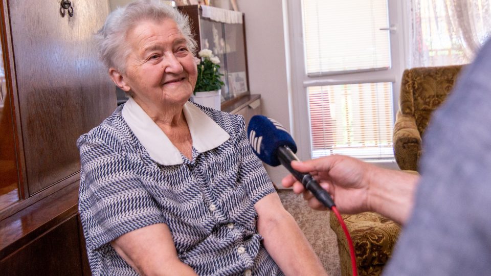 Libuše Vaňková při rozhovoru