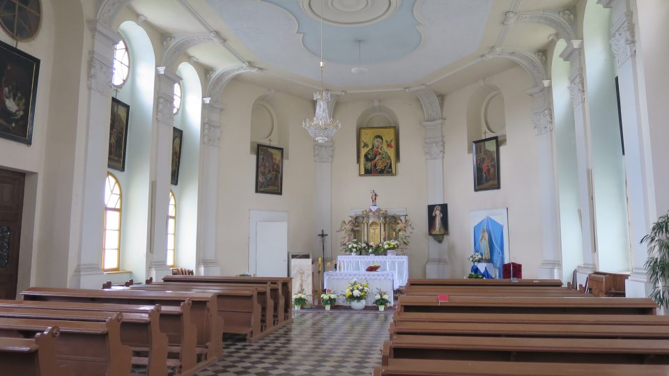 Prostor Loretánské kaple, která je součástí barokní fary