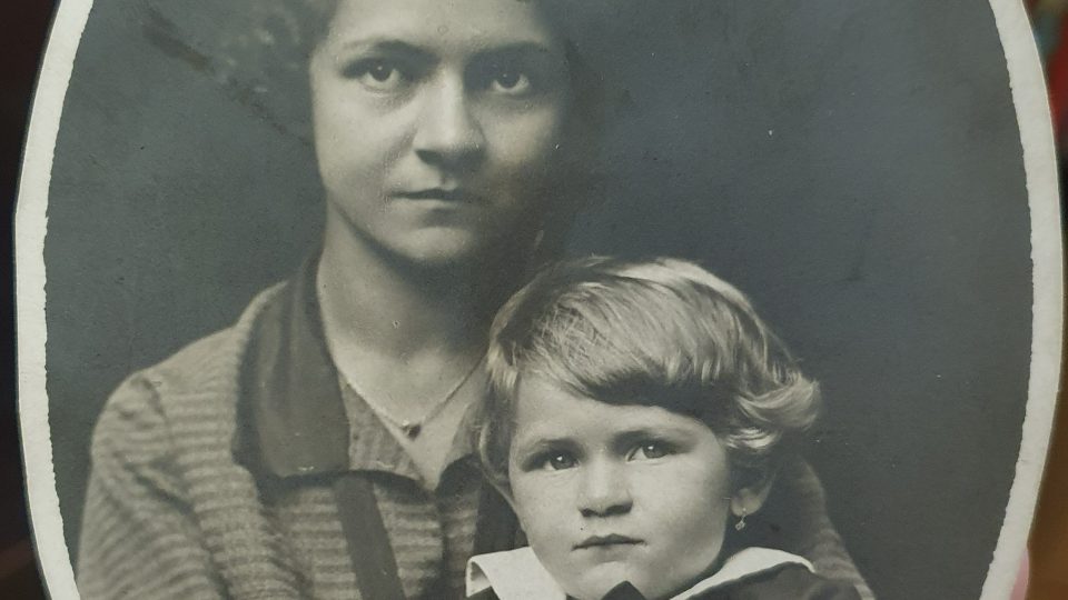 Berta Roštejnská s první dcerou
