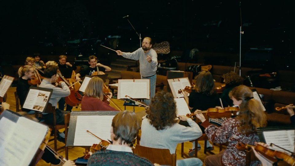 Natáčení prvního CD konzervatoře v roce 1997, diriguje Vladimír Kulík