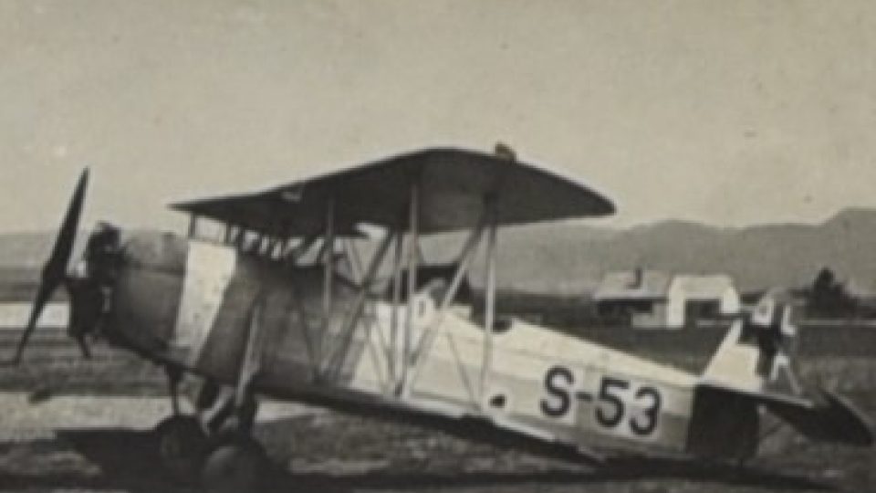 Výukové letadlo pro studenty v Banské Bystrici v čase 2SV