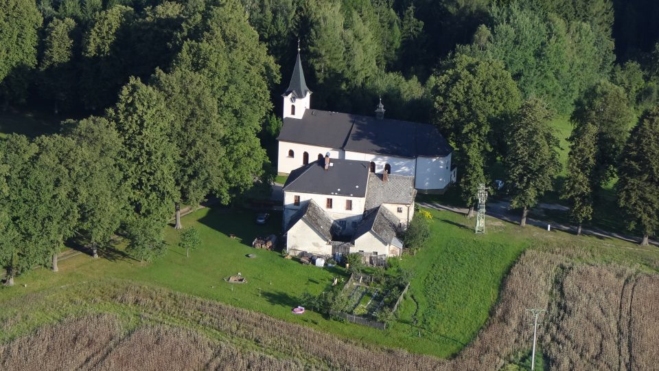 Poutní kostel na Mariánské hoře u Horní Čermné