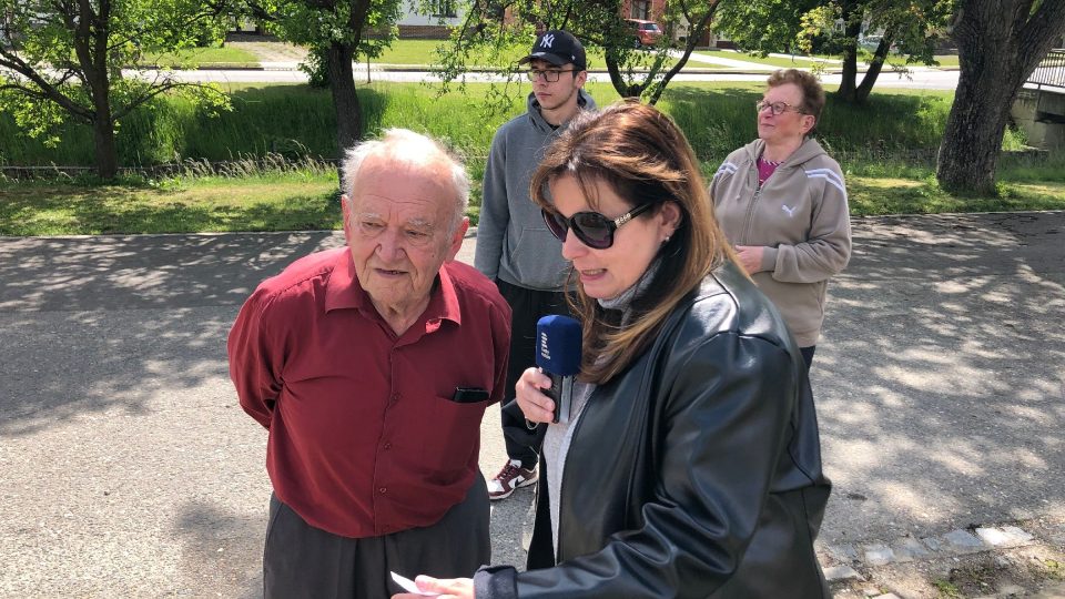 Josef Beníček a redaktorka Silvie Pospíšilová