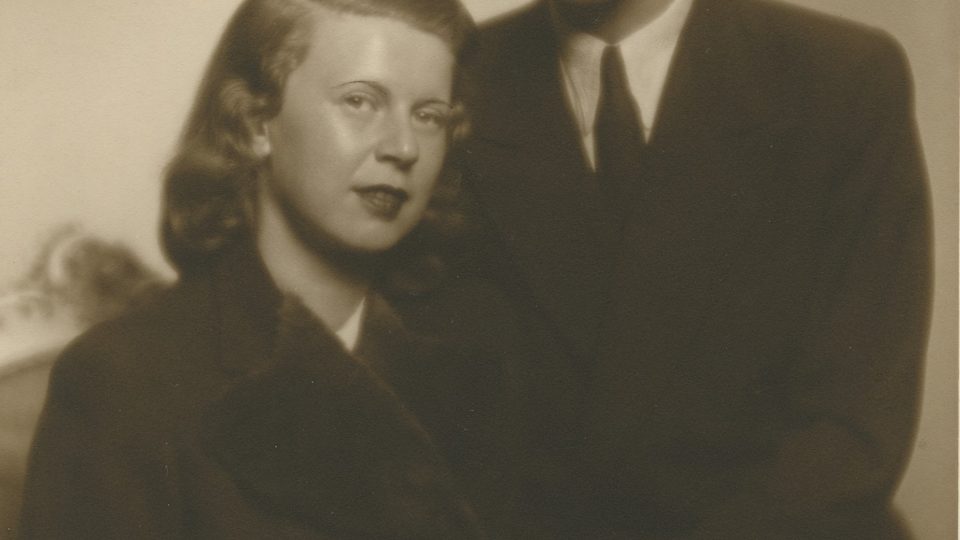 Novomanželé Hana a Otto Schlangerovi