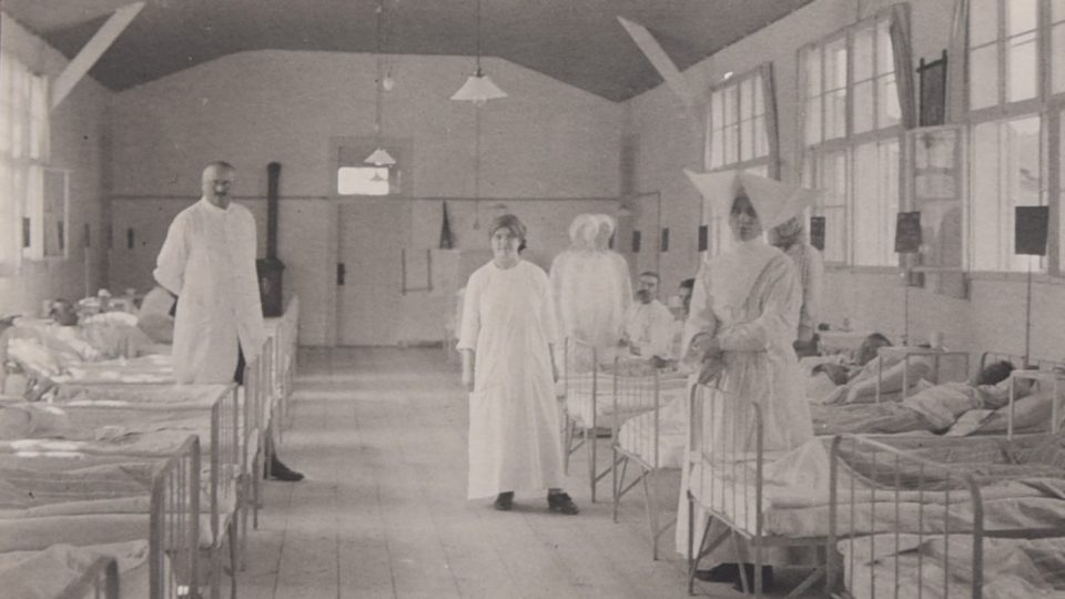 Nemocnice v Choceňském Polsku v září 1916