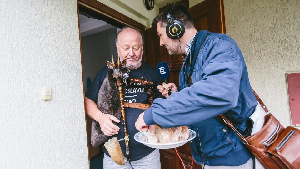 Vladislav Chaloupek nás přivítal s dudami