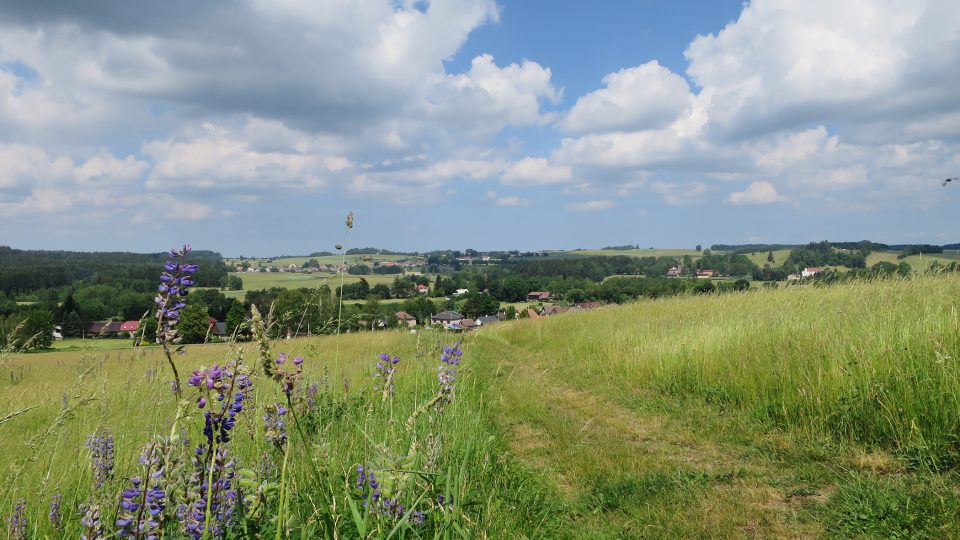 Pohled z Volákova kopce na Kameničky