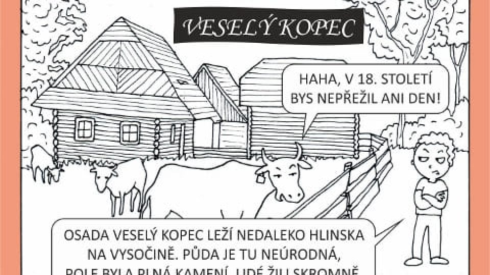 Komiks Muzea v přírodě - Veselý Kopec