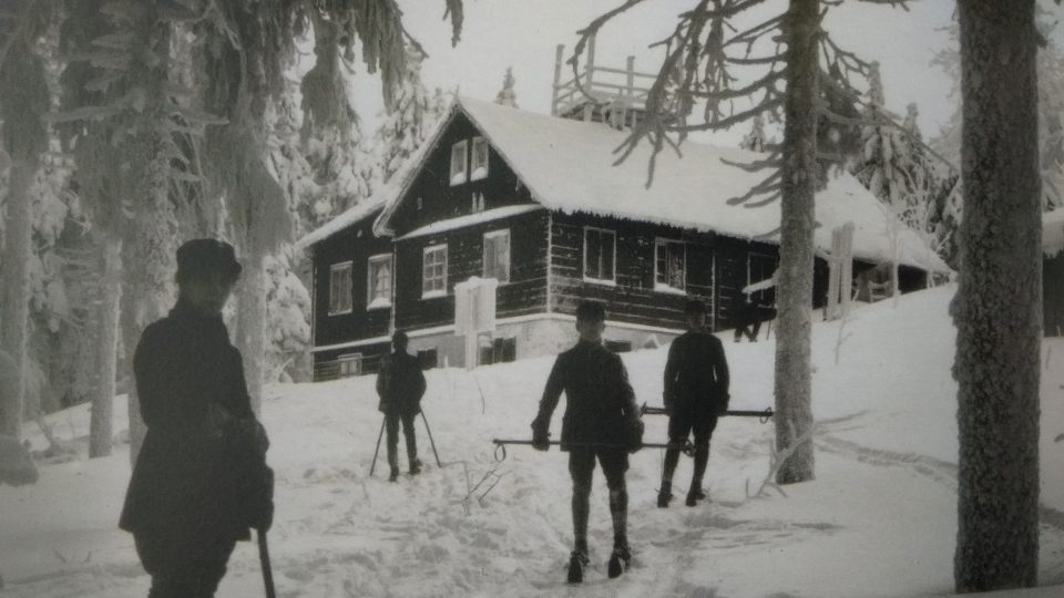 Rübartschova chata v zimě
