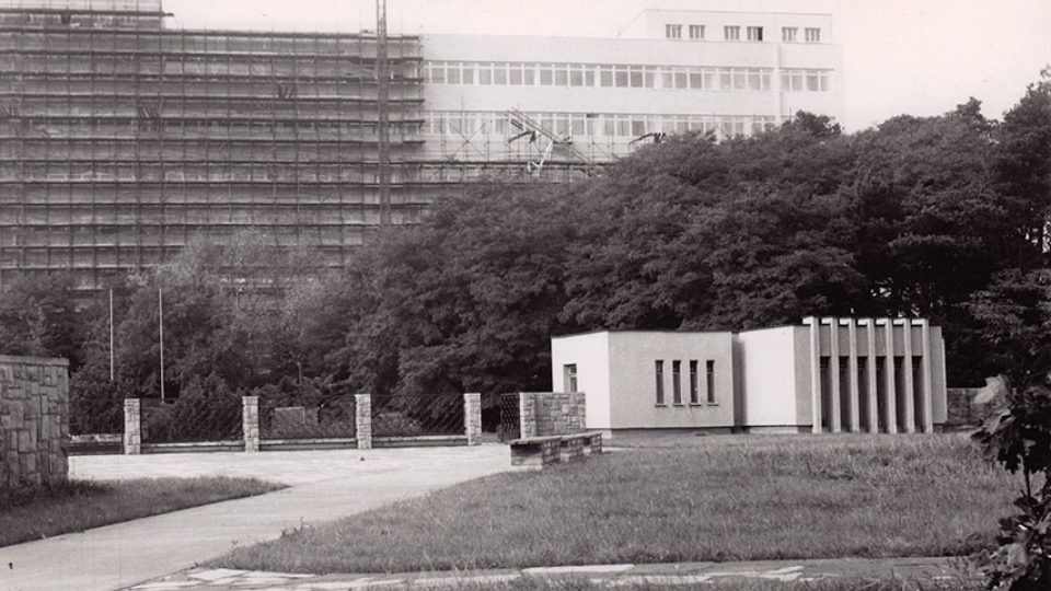 Areál Tesly u Zámečku v 70. letech 20. století