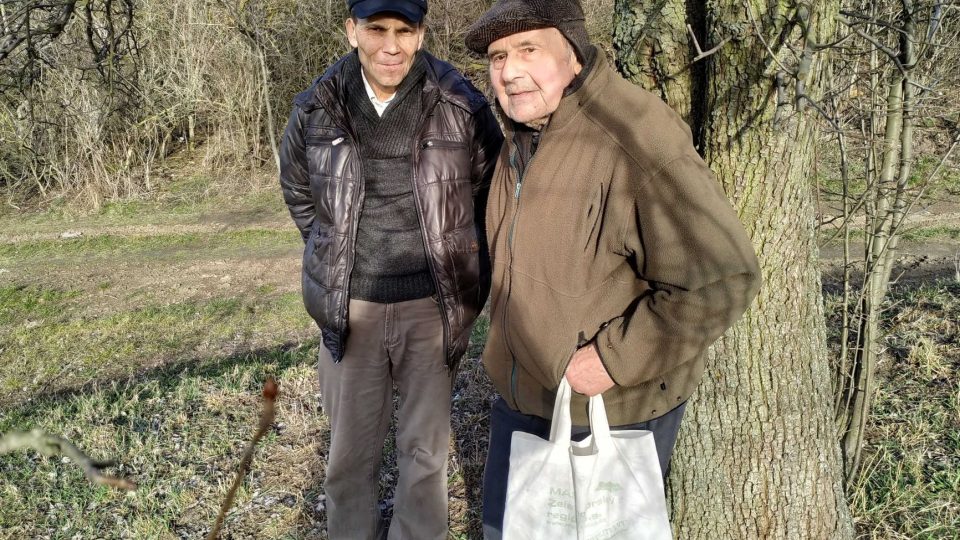 Václav Cibulka s kolegou z Klubu ochránců přírody Habrov