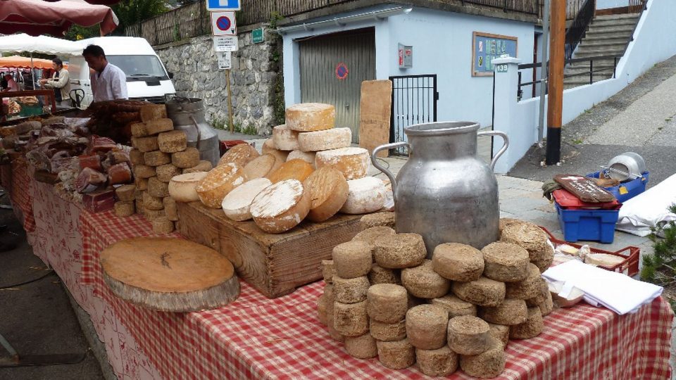 Trh se sýry ve Francii