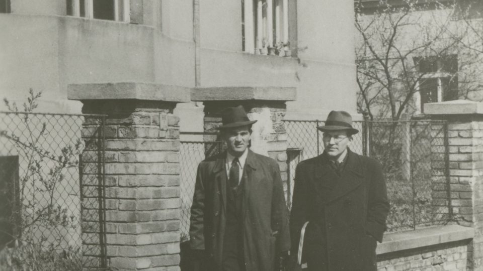 Jaromír Nechanský a Jaroslav Klemeš v Praze na konci války