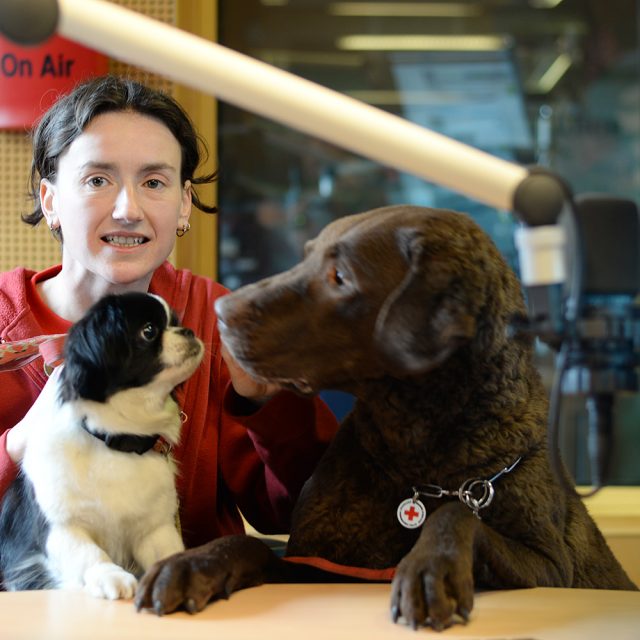 Klára Hlubocká se svými psy | foto: Jan Ptáček,  Český rozhlas