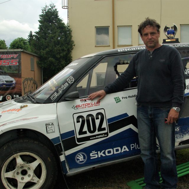 Václav Fejfar na Dětském dni v roce 2014 u stadionu v Jičíně | foto: Vladislava Wildová,  Český rozhlas