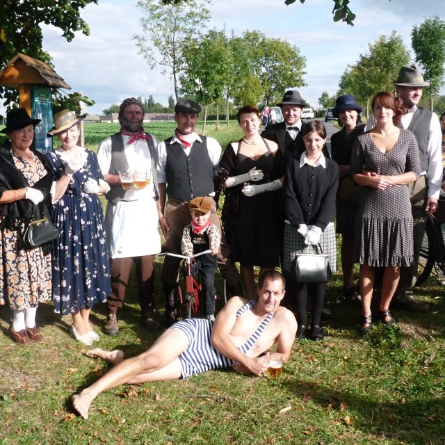 Živý obraz roku 2012 na téma Návštěva vrchního sládka poličského pivovaru | foto: Spolek archaických nadšenců