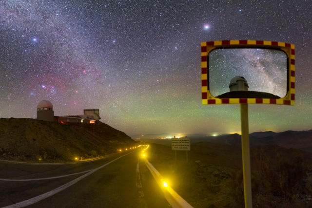 Mléčná dráha a observatoř La Silla v Chile | foto: Petr Horálek