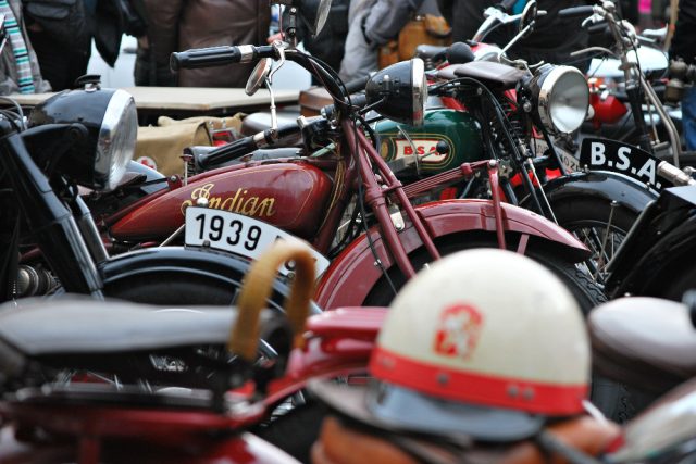 Historický motocykl Indian | foto: Petra Kučerová