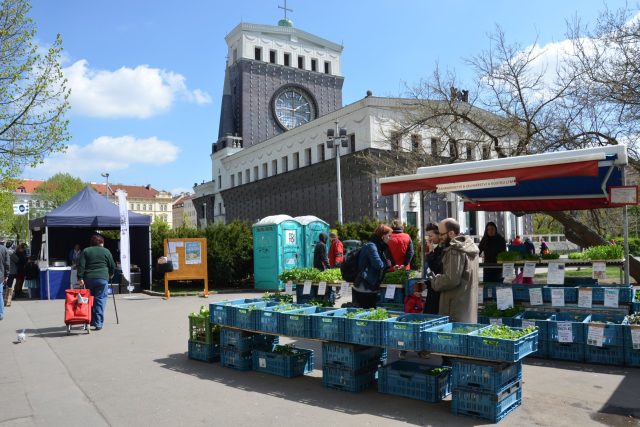 Trhy jsou i místem setkávání,  často nechybí občerstvení | foto: Jolana Nováková,  Český rozhlas