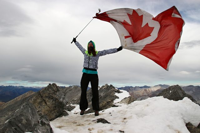 Michaela Hrdá na hoře Cascade v Kanadě | foto:  archiv Michaely Hrdé