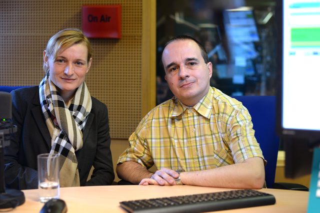 Valerie Fibichová a Martin Adámek | foto: Honza Ptáček,  Český rozhlas