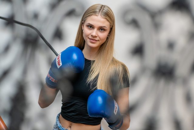 Kickboxerka Eliška Zemanová | foto: Honza Ptáček,  Český rozhlas