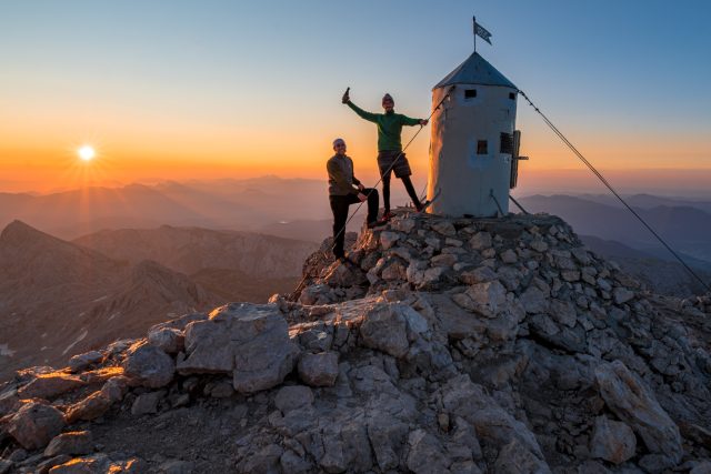 Slovinský Triglav při východu slunce | foto: Jaromír Zaoral