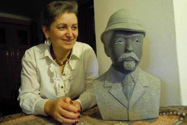 Marie Imbrová s Emilem Holubem | foto: archiv M. Imbrové