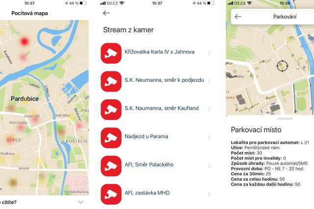 Aplikace Pardubice v mobilu | foto: Honza Ptáček,  Český rozhlas