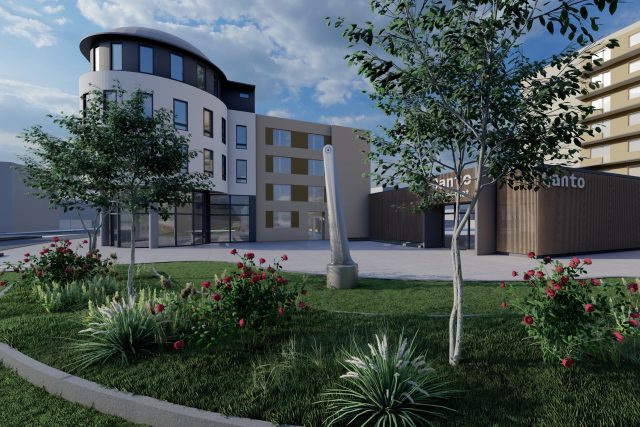 Vizualizace památníku příslušníků RAF v Holicích | foto: Bóda Horák