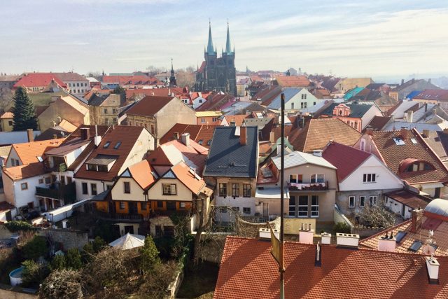 Jeden z nejkrásnějších pohledů na Chrudim je z věže tamního Regionálního muzea | foto: Šárka Rusnáková,  Český rozhlas