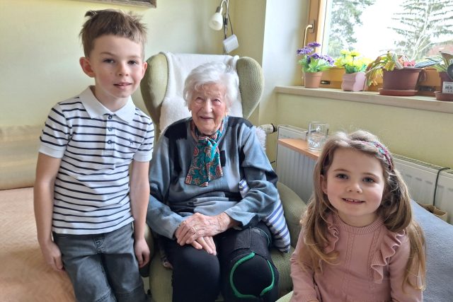 Blažena Strachotová krátce před svými 108. narozeninami | foto: Kristýna Barchini,  Český rozhlas