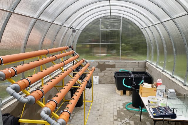 Studenti pěstují saláty experimentálním způsobem | foto: Ondřej Wolf,  Český rozhlas