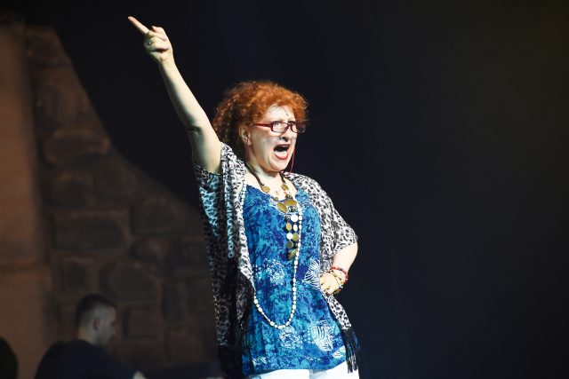 Jaroslava Kretschmerová v Divadle Hybernia na obnovené premiéře muzikálu Mamma Mia! | foto: Profimedia