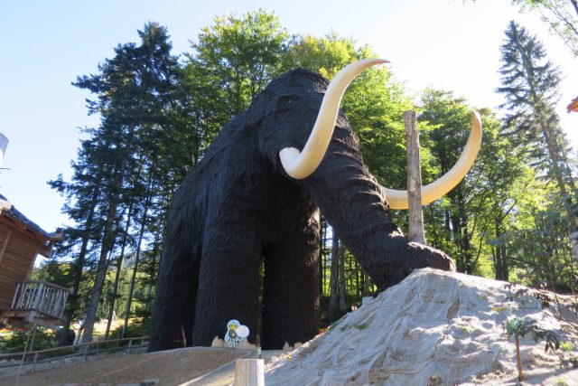 Model mamuta v Dolní Moravě pod Králickým Sněžníkem | foto: Tereza Brázdová,  Český rozhlas