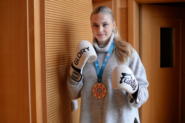 Kickboxerka Eliška Zemanová | foto: Honza Ptáček,  Český rozhlas
