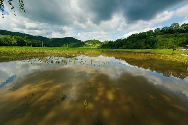 Povodeň na řece Třebůvce v červnu 2020 | foto: Jan Rychetský,  ČTK