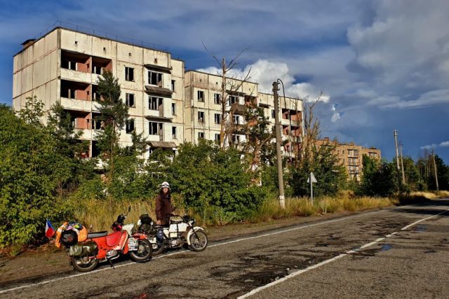 Motorky v zakázané zóně Černobylu | foto: Michal Franc