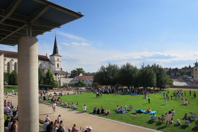 Klášterní zahrady v Litomyšli jsou oblíbený veřejný prostor | foto: Tereza Brázdová,  Český rozhlas