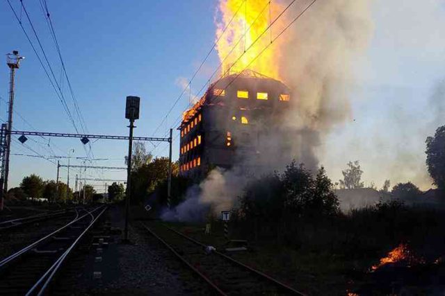 Požár ve Svitavách | foto: ČTK
